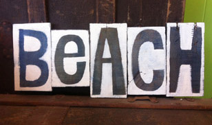 beach sign